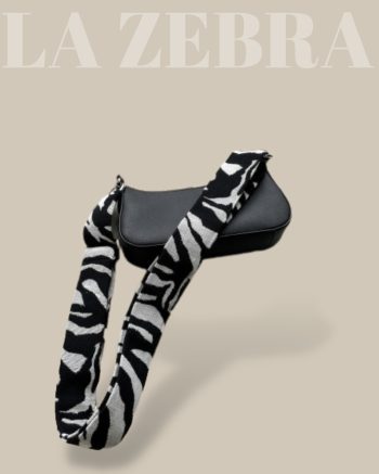 LA ZEBRA Farebné Vymeniteľné Ramienko na Kabelku so zvieracím vzorom